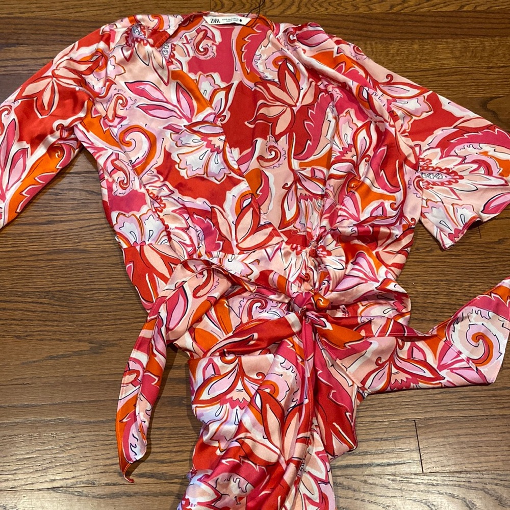 Zara Floral Wrap Dress
